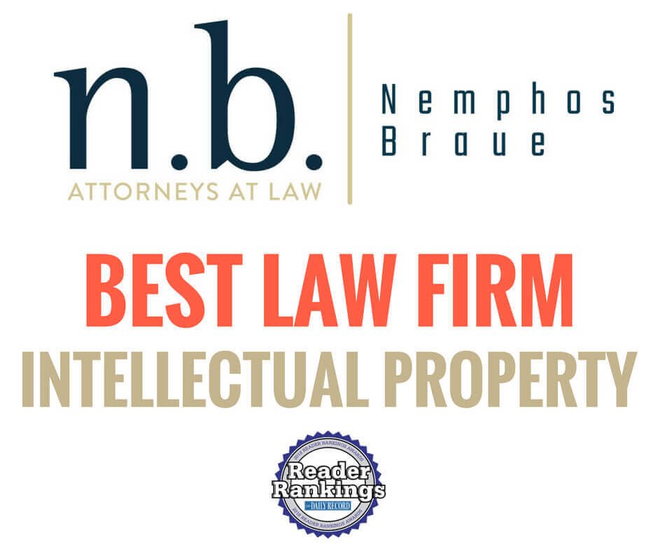 Image reading "Best Law Firm Intellectual Property" on Nemphos Braue's website