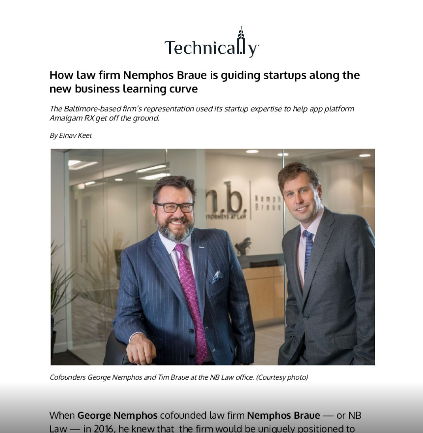 Image of George Nemphos and Tim Braue on Nemphos Braue's website