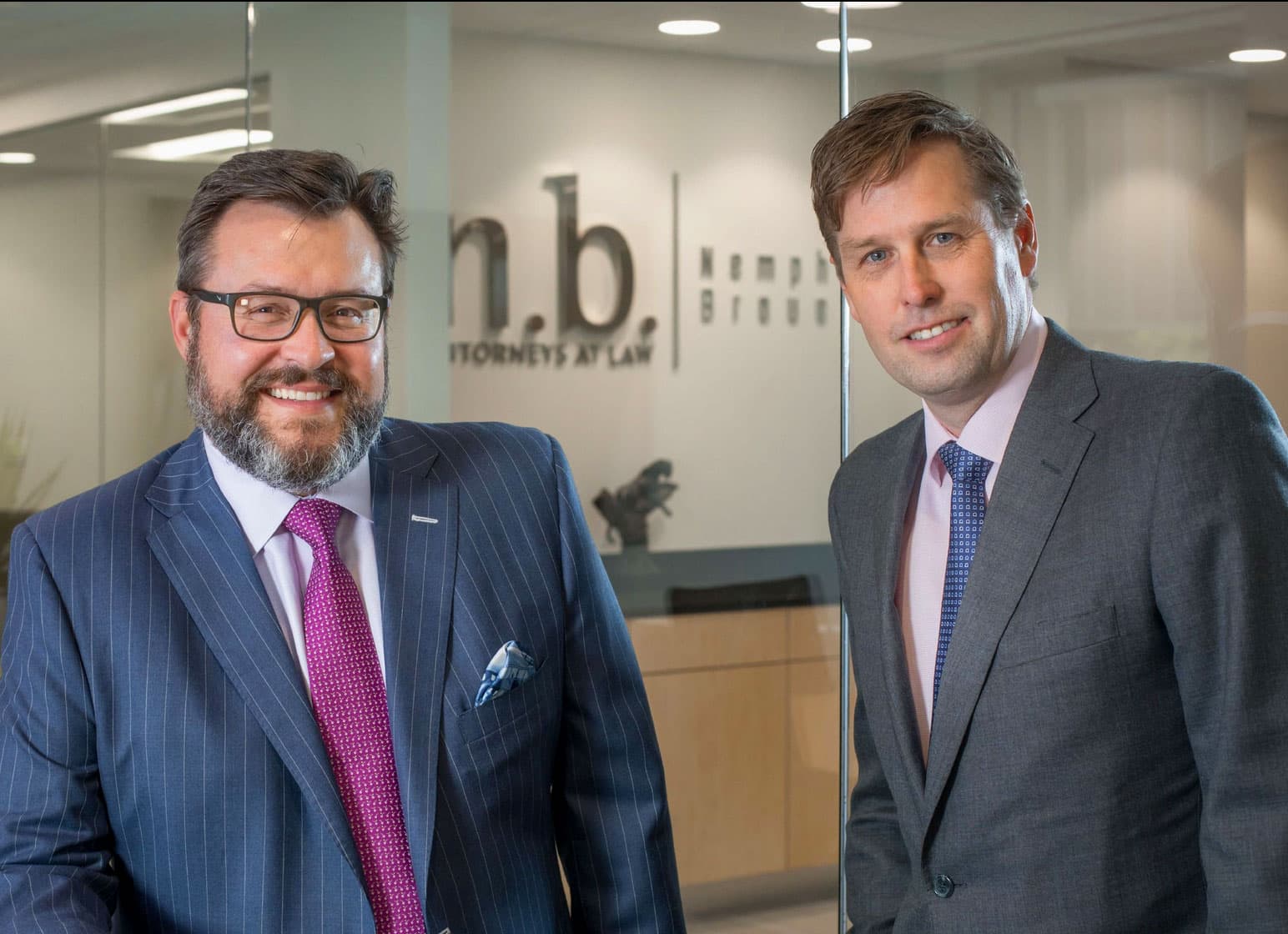 Image of George Nemphos and Tim Braue on Nemphos Braue's website