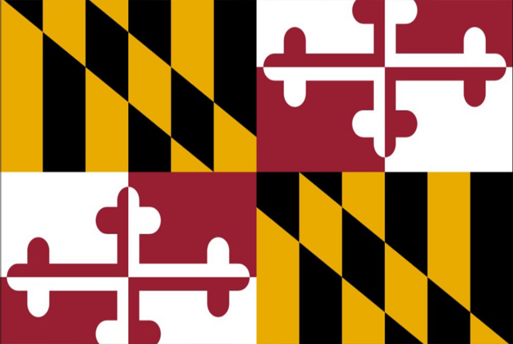Image of the Maryland flag on Nemphos Braue's website