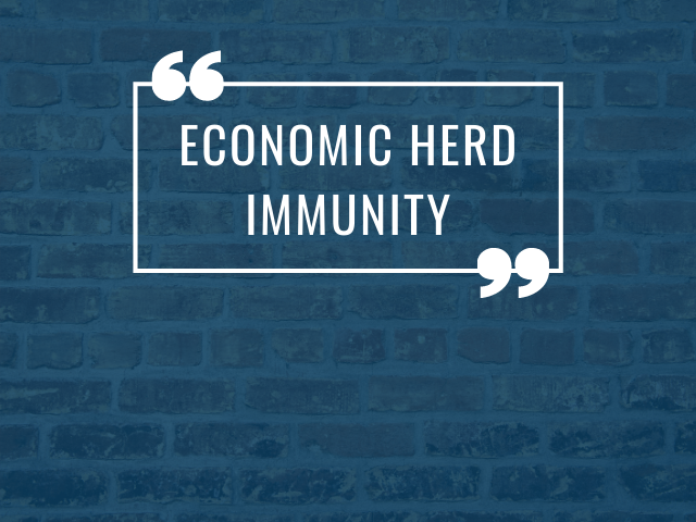 George nemphos and financial regulation lawyers describe economic herd immunity in blog post