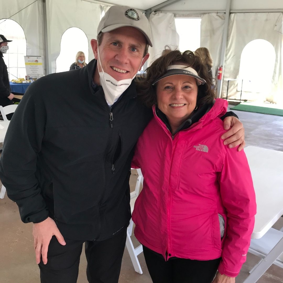 Brett Lininger and Senator Pam Beidle