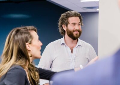 Image of team on Nemphos Braue's website at NB summer social