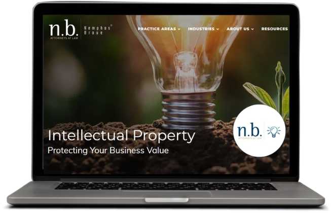 ip website on laptop