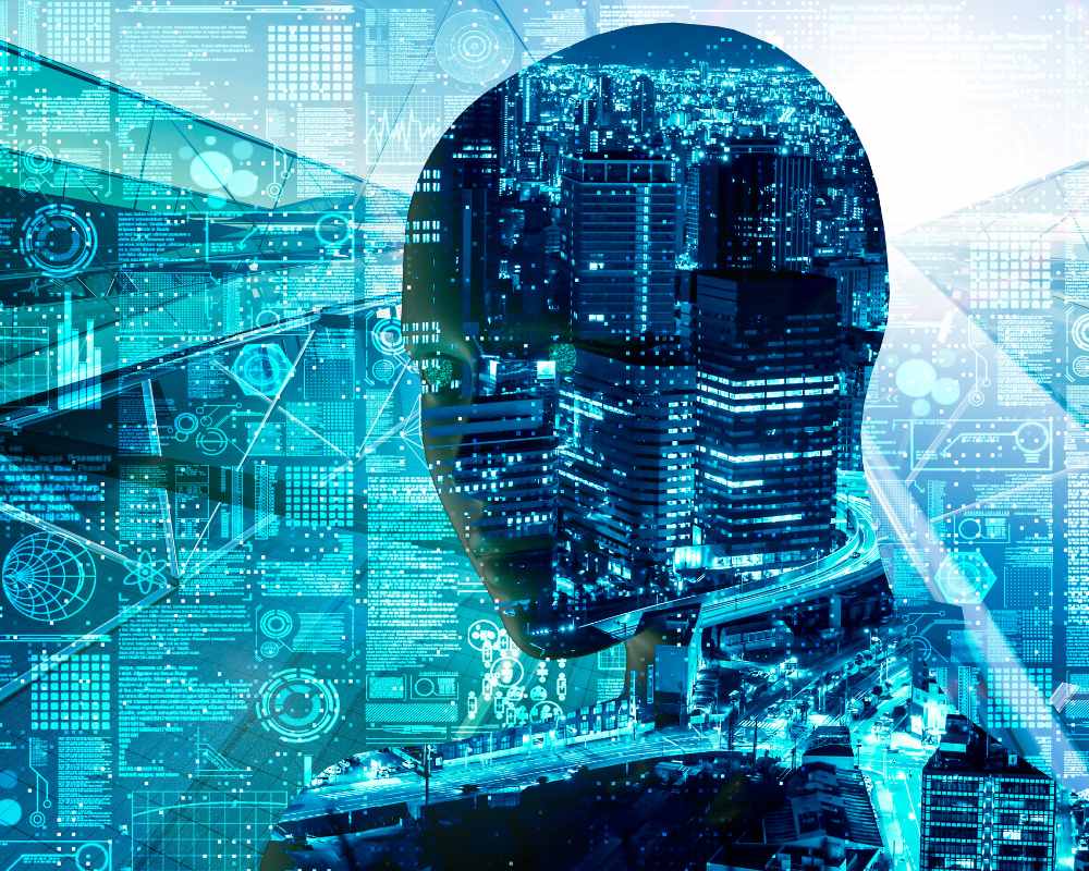 Graphic image illustrating artificial intelligence