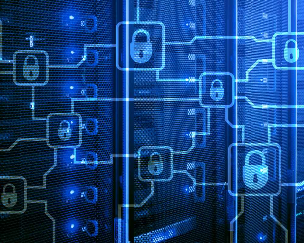 Graphic image illustrating information privacy